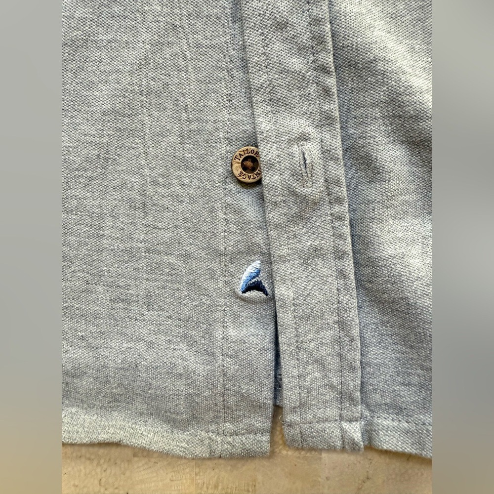 Tailor Vintage Shirt Mens Pique Performance Knit Button Long Sleeve Gray NWT 2XL - Picture 6 of 8